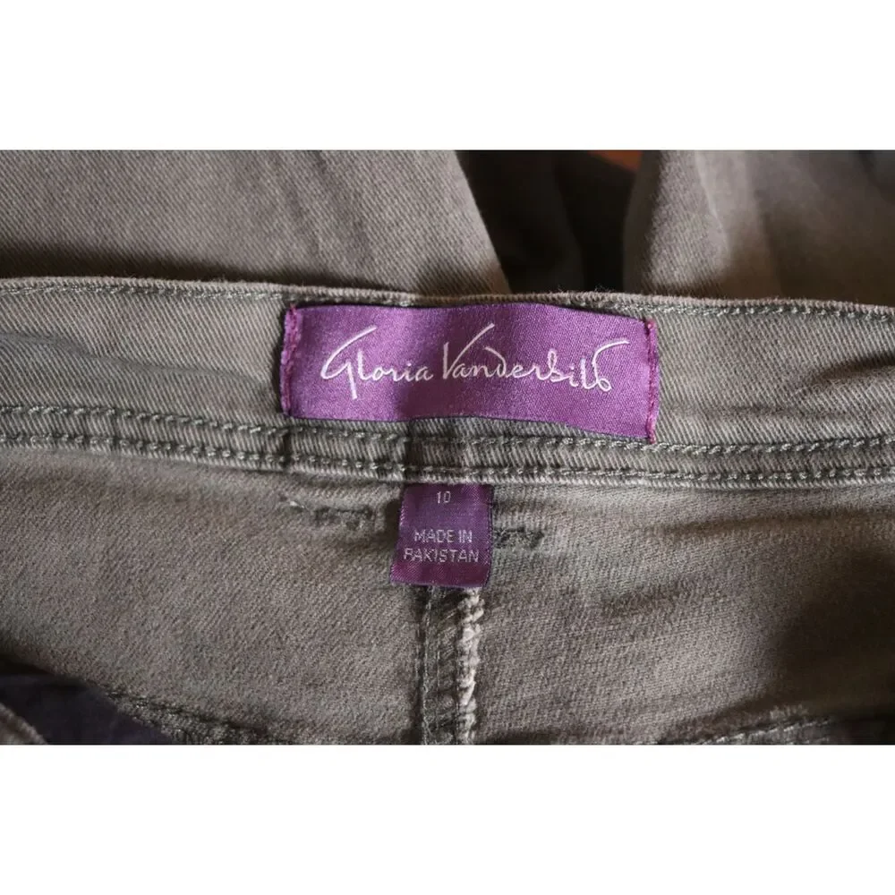 Gloria Vanderbilt Amanda Jeans – Dark Green, Size 10 Short, Straight Leg - Picture 3 of 7